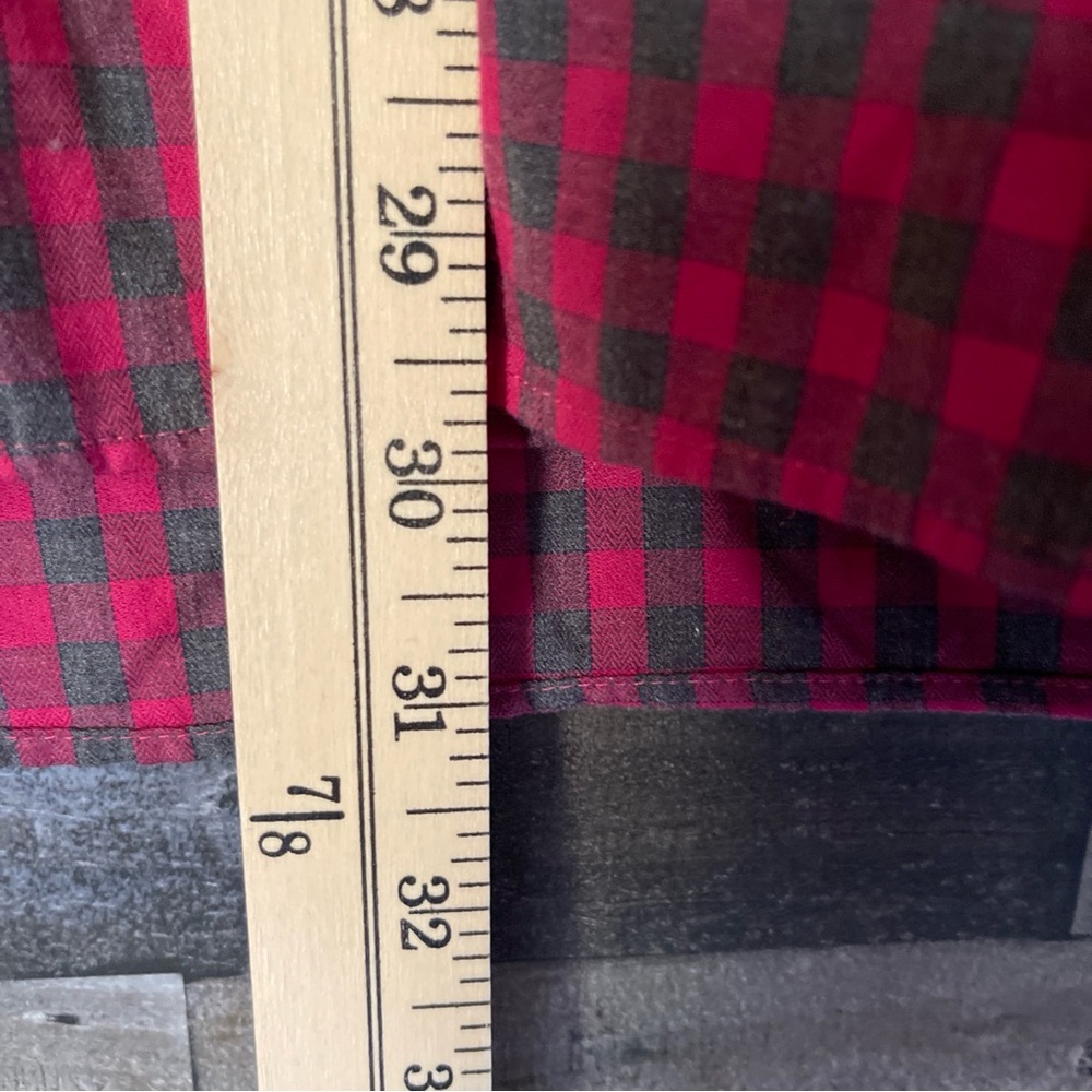 Bugatchi Red And Gray Casual Button Down Shirt - image 6